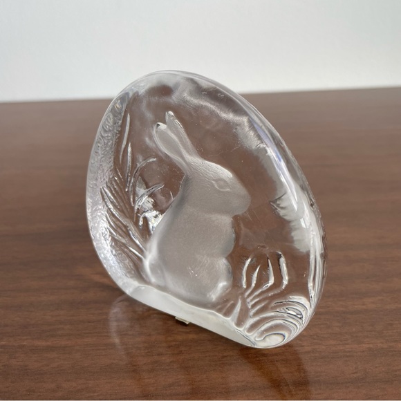 Crystal Zajecar Glass Rabbit Paperweight - Picture 6 of 8